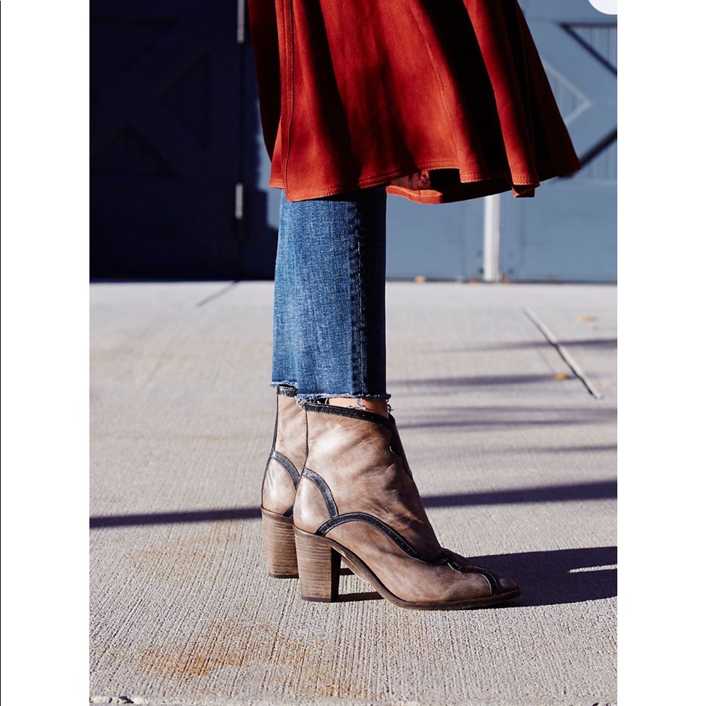 Free People • leather western booties - Picture 2 of 7